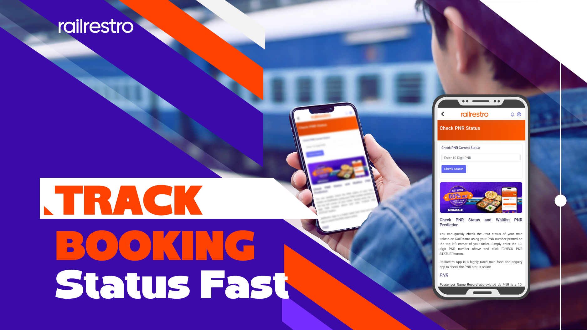 Check Train Ticket Booking Status in One Click